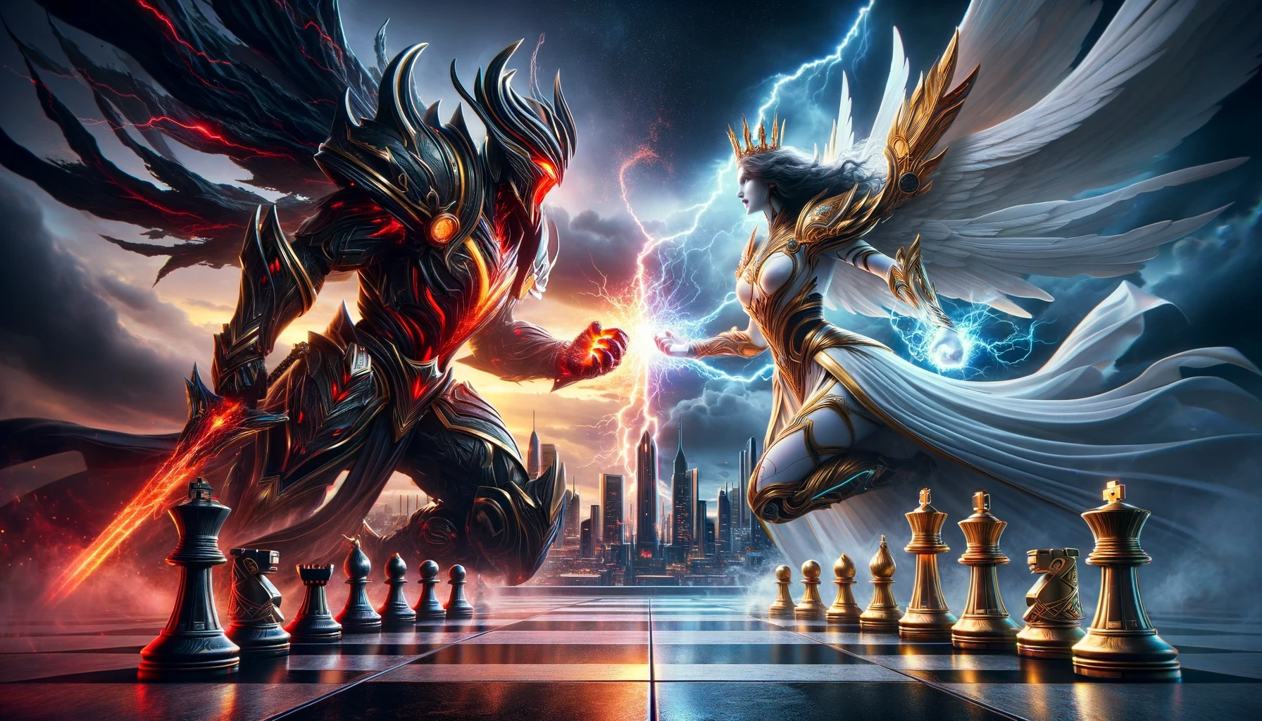 Chess Battle Elemental Powers