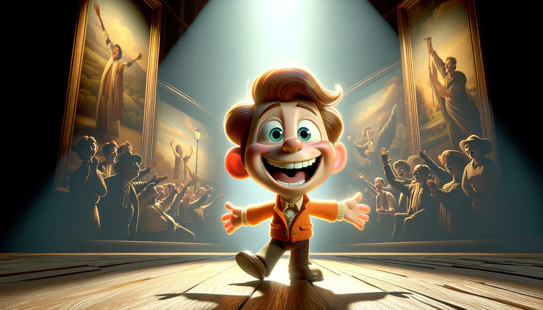 Pixar Character Oil Painting
