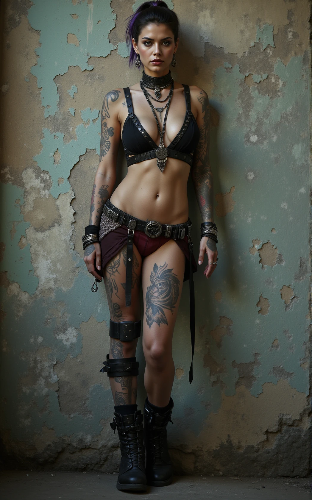 Gothic Punk Woman Tattoos