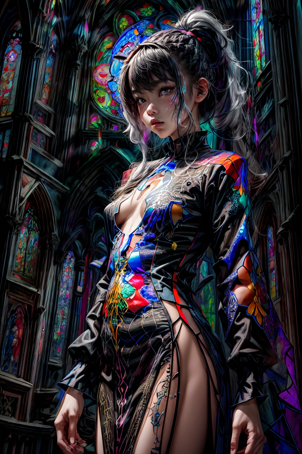 Stained Glass Dress Woman
