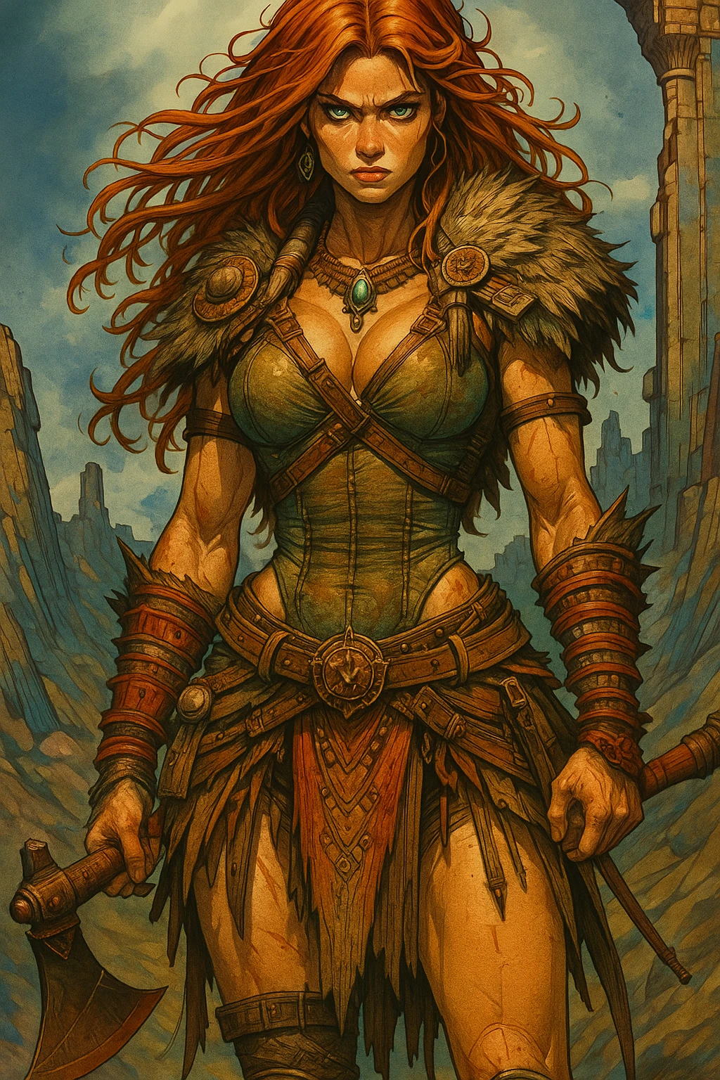 Comic Grimdark Character