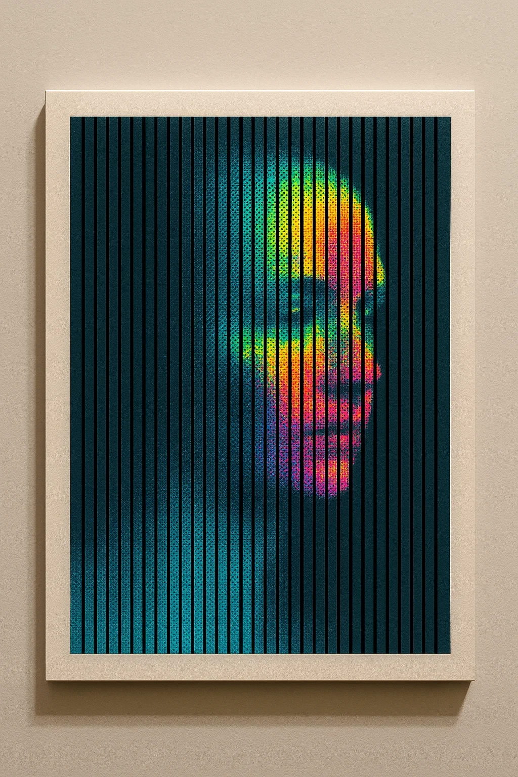 Hidden Face Halftone Slit Mask