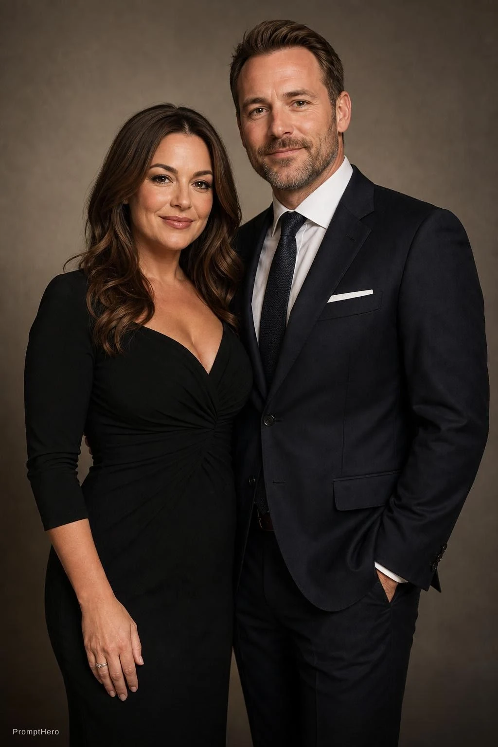 British Couple Studio Portrait
