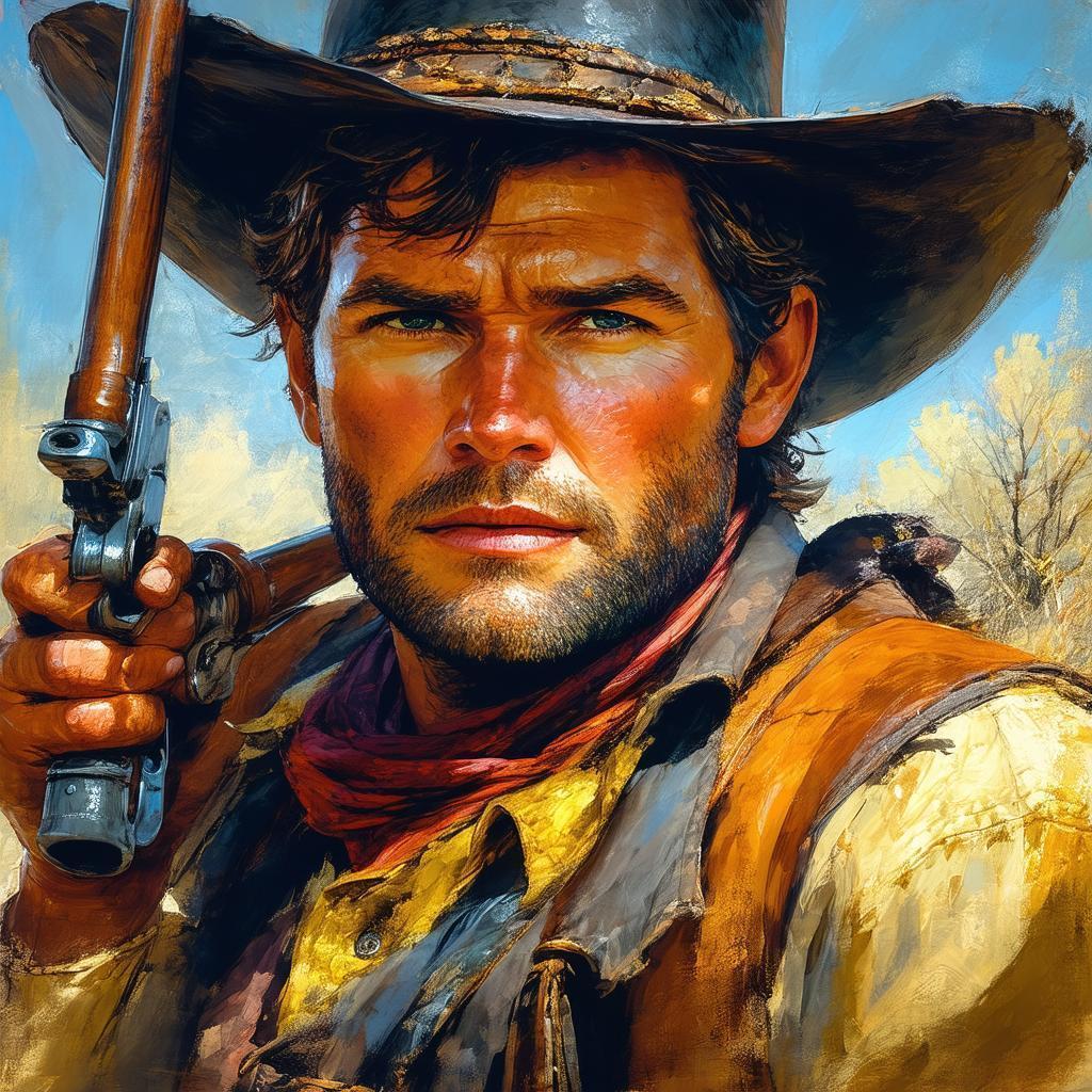 Arthur Morgan Painted in Wild West Light
