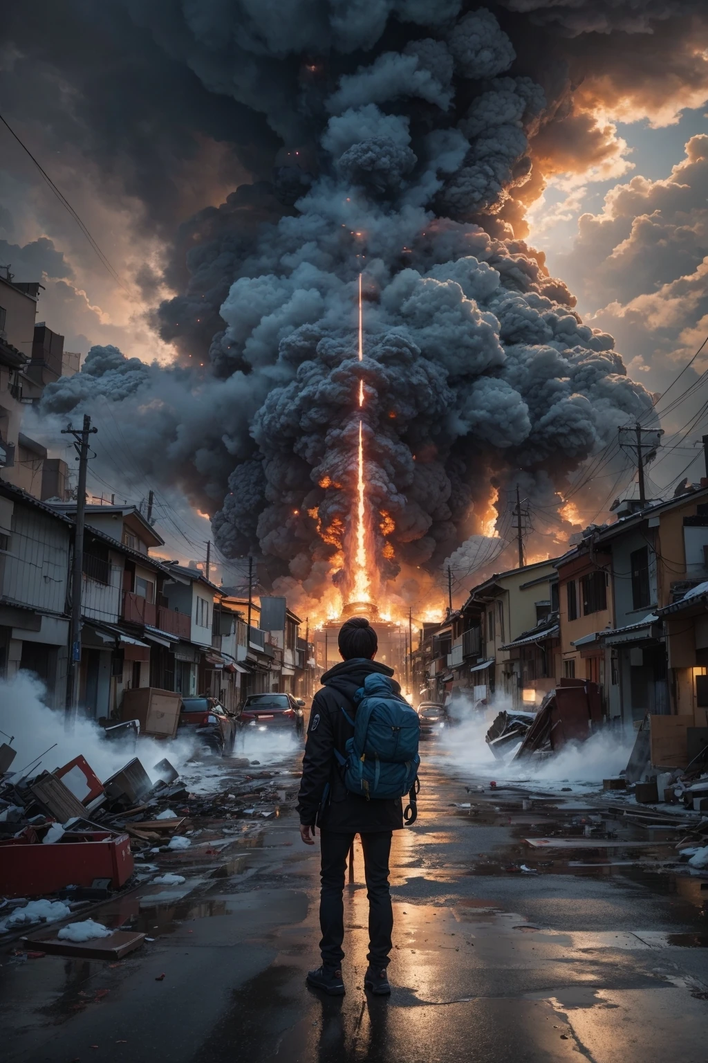 Child Painting Tornado Disaster