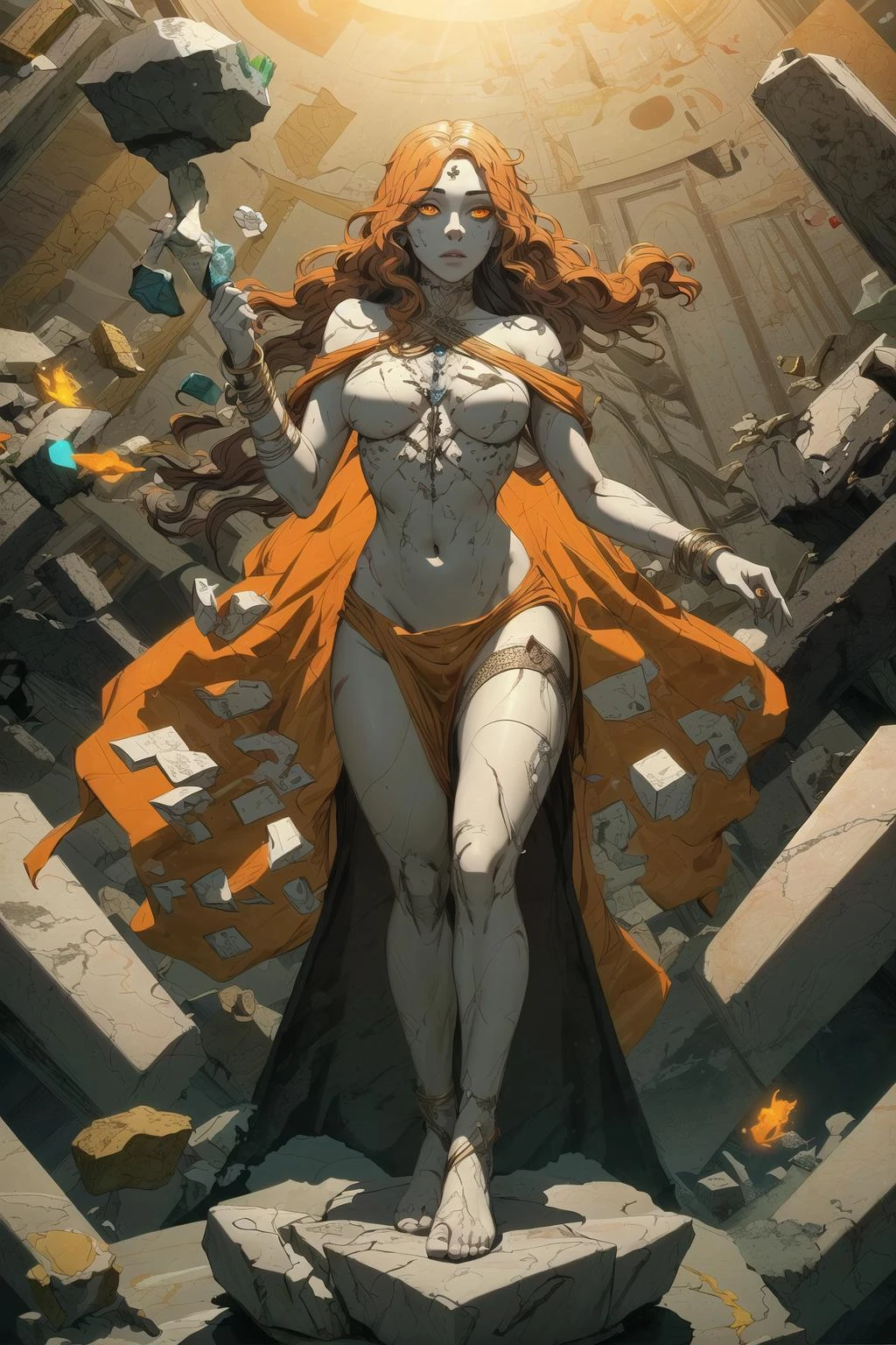 Marble Statue Woman Magic