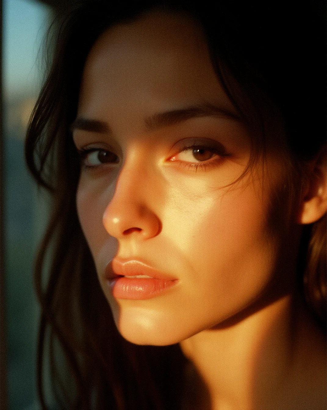Golden Hour Woman Portrait