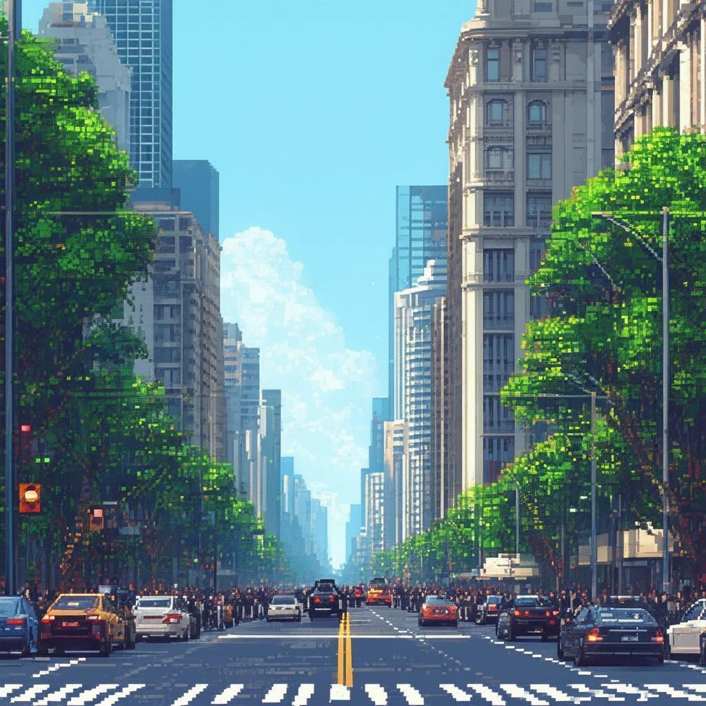 Assassins Creed Pixelated on Avenida Paulista