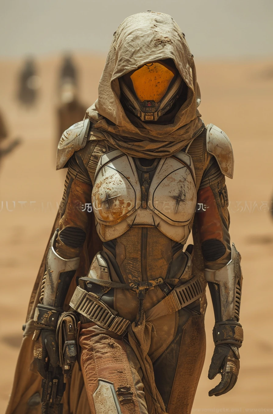 Woman Mars Desert Armor