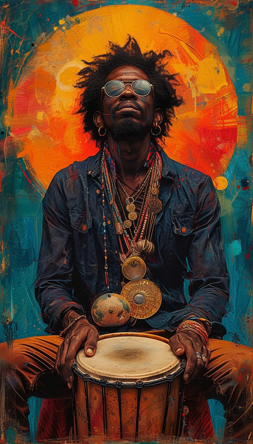 Musician Drum Maximalist Poster