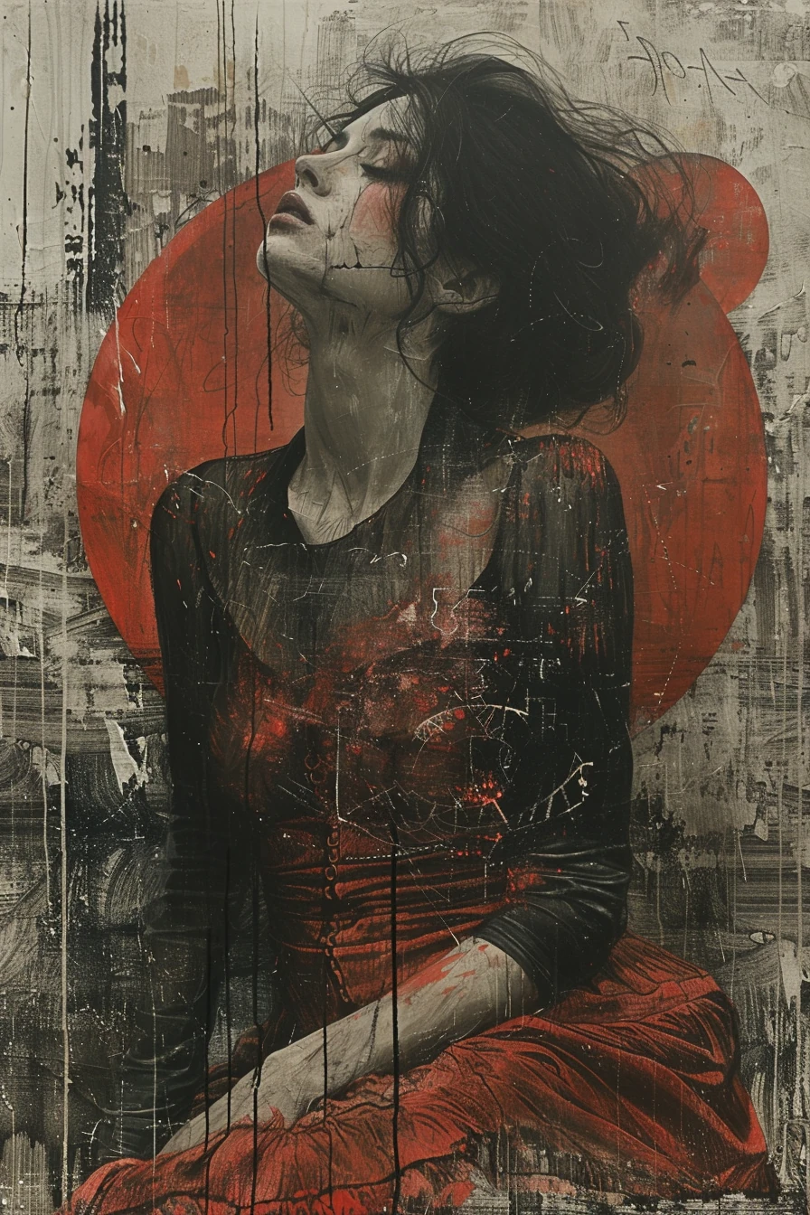 Cyborg Girl Mixed Media