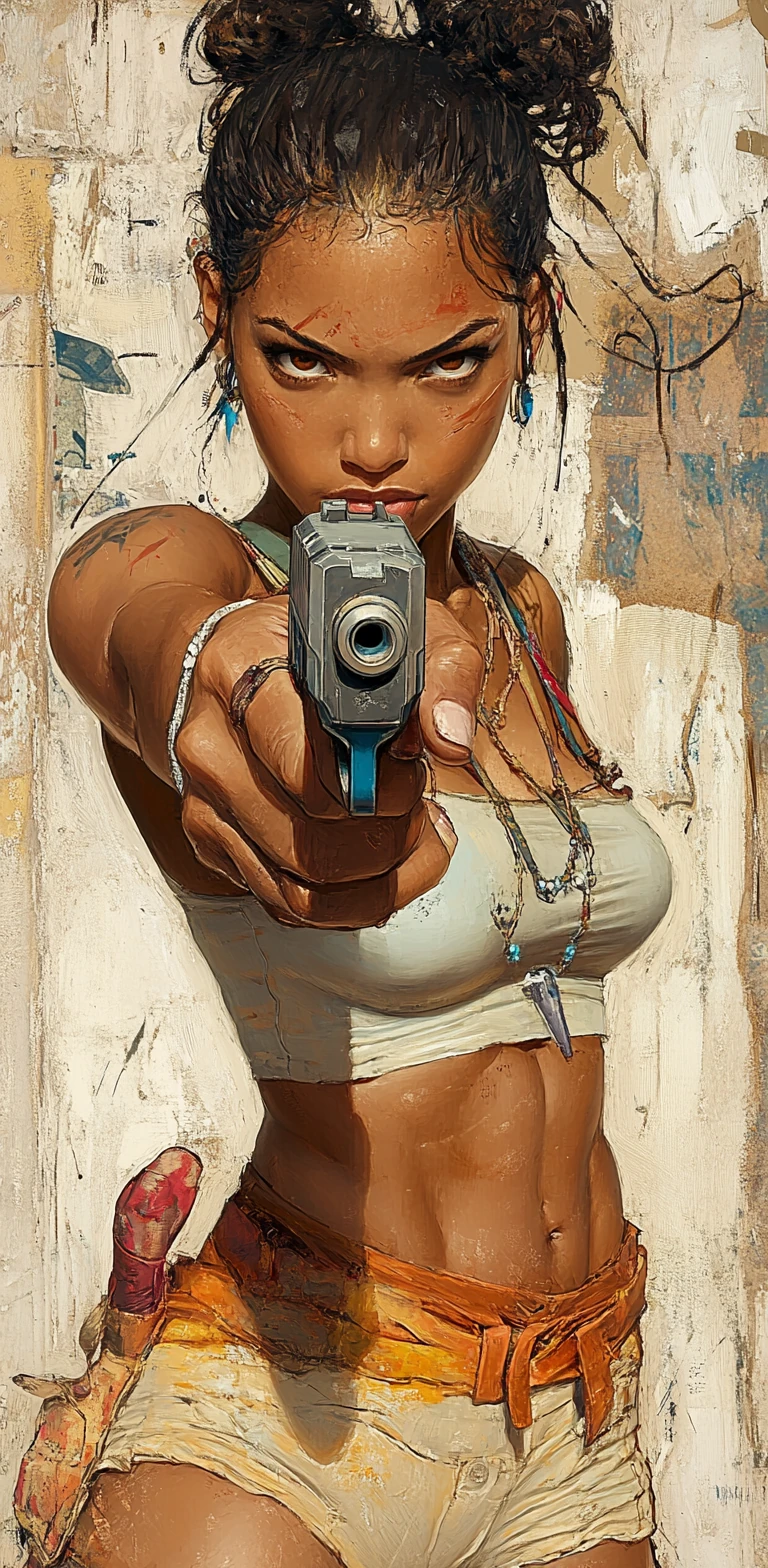 Animation Character Gun Comic