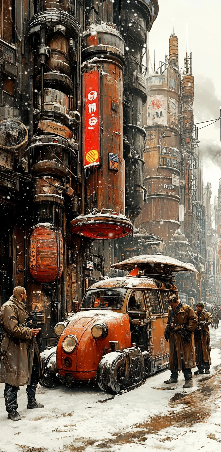 Cyberpunk City Industrial Sci-Fi