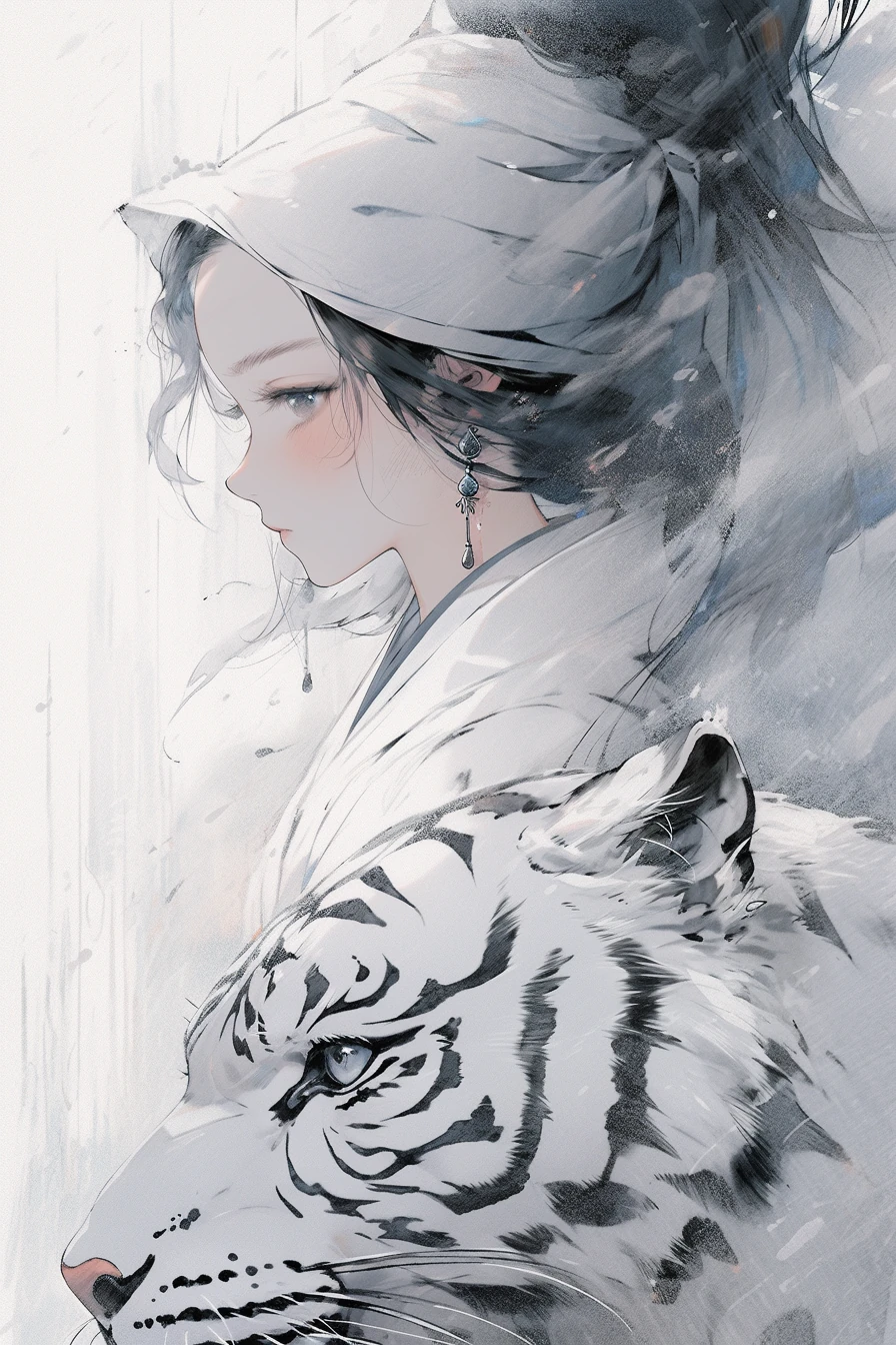 White Tiger Chinese Girl