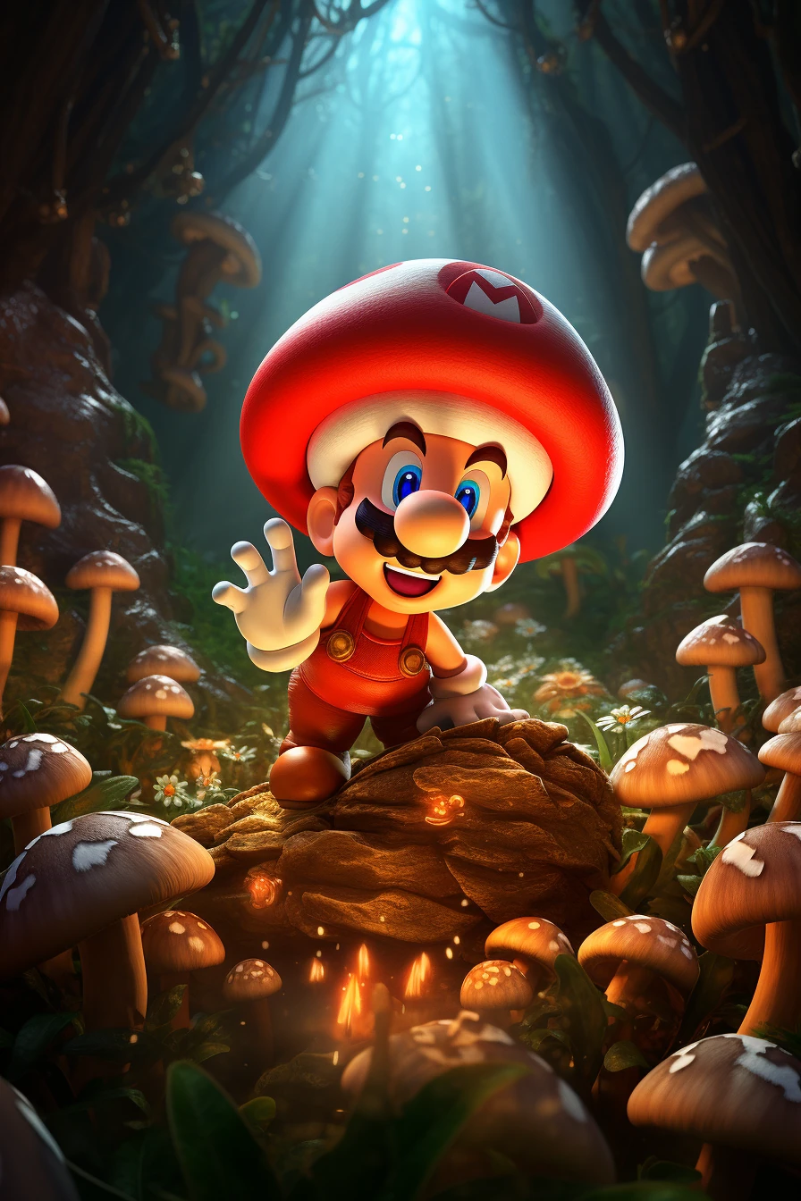 Super Mario Mushroom Forest