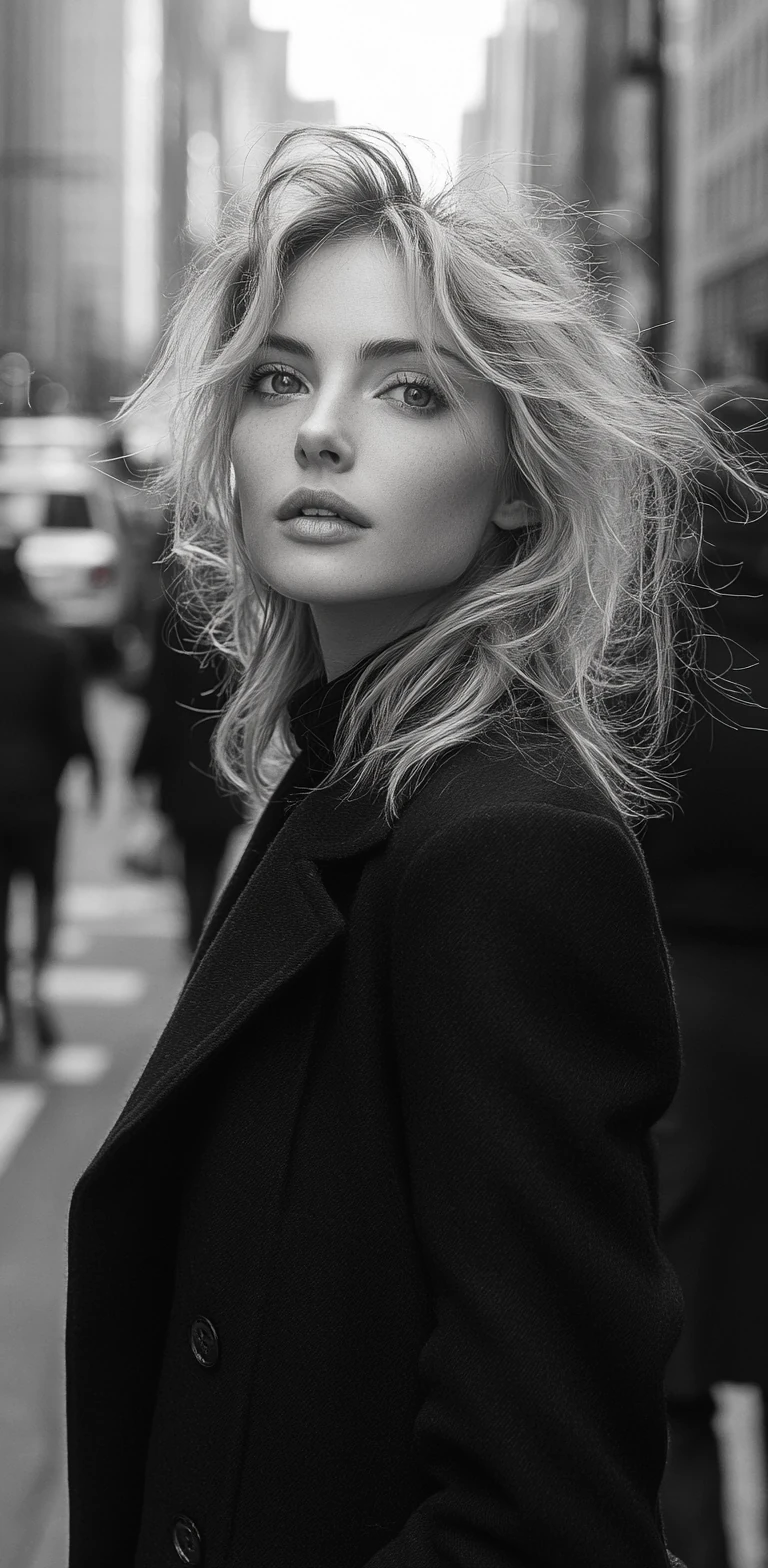 Supermodel Black White Street Photography