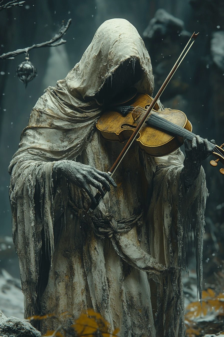 Spectral Violin Player Full Moon