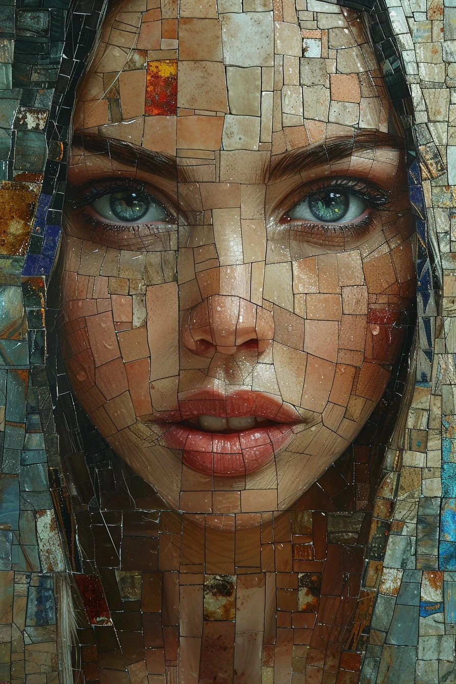 Women Faces Mosaic Collage