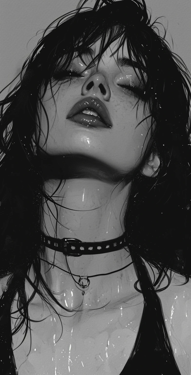 Black White Girl Cyberpunk