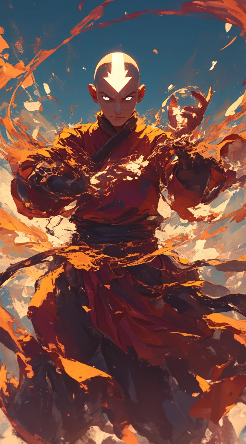 Avatar Aang Visual Study Art