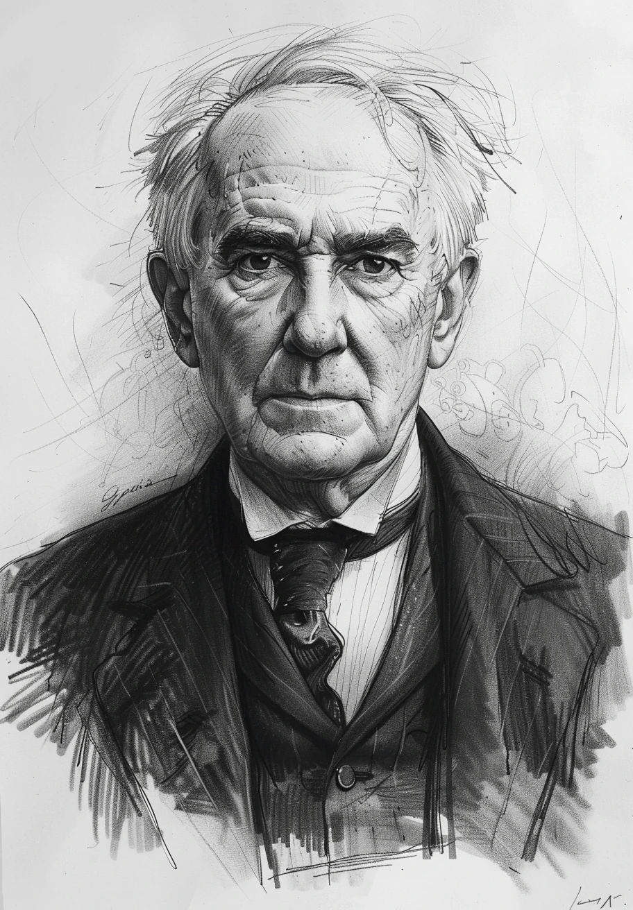 Thomas Edison Visual Study Art