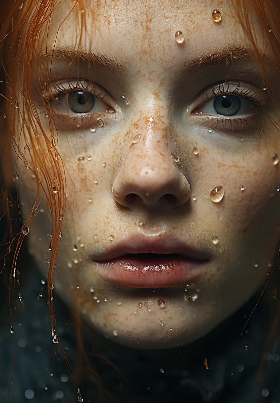 Woman Freckled Skin Photographing Face
