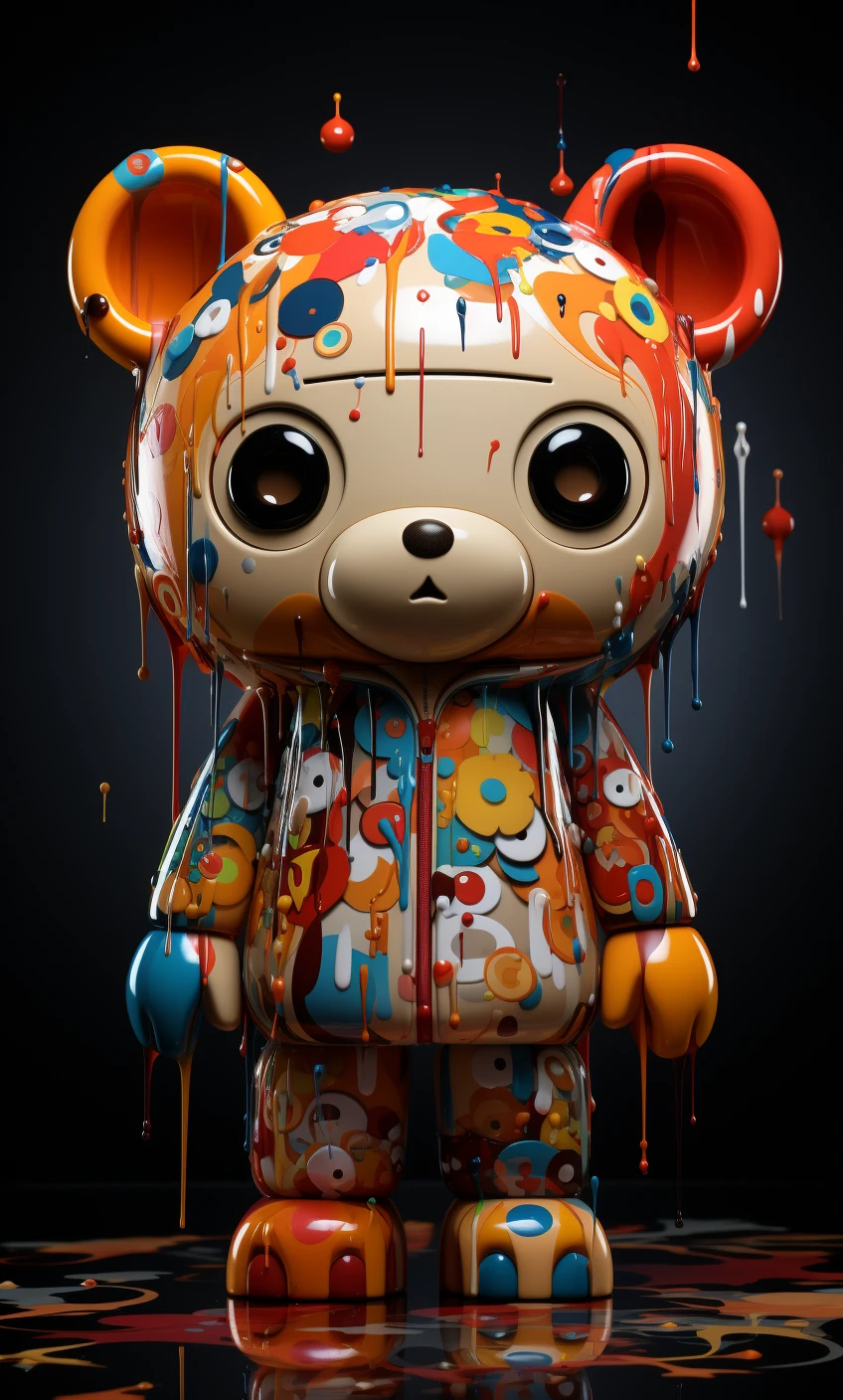 Create Toy Bear Visual Study Art