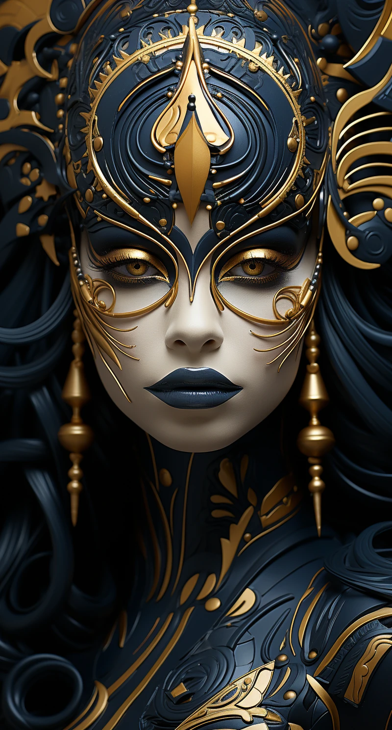 Black and gold
