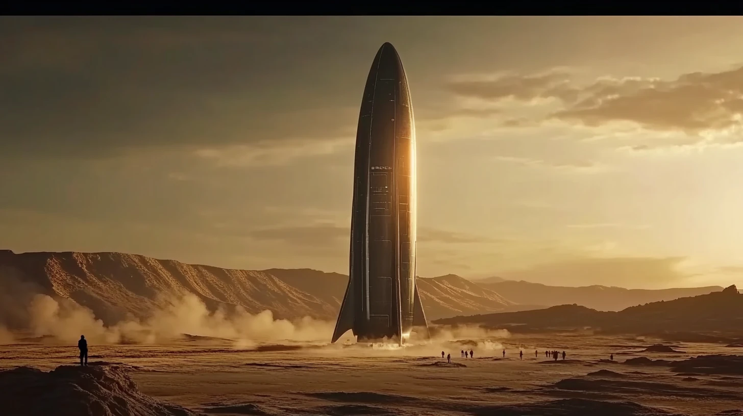 Photorealistic SpaceX Starship Exterior Visualization