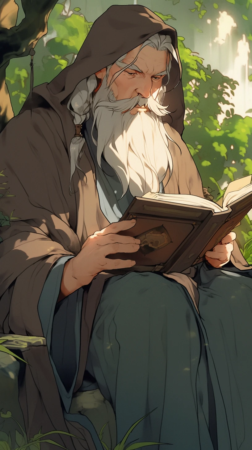Wise Old Man Book Disney Wizard Manga