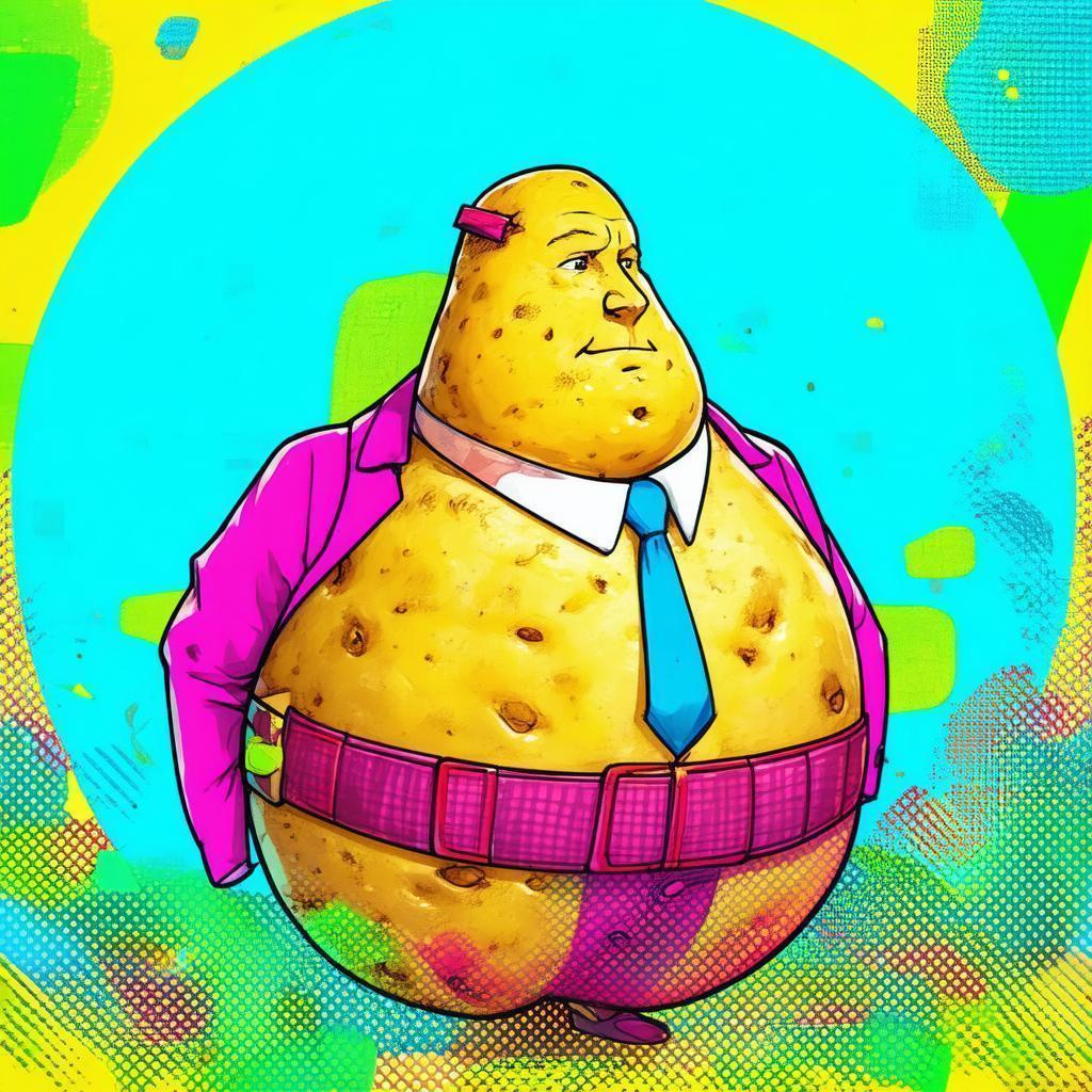Peter Dutton as a Manga Potato