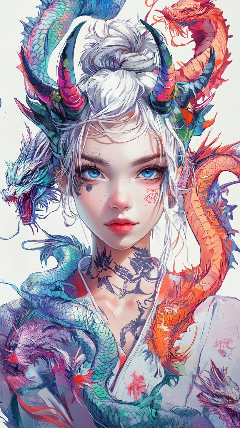 Girl with Dragon