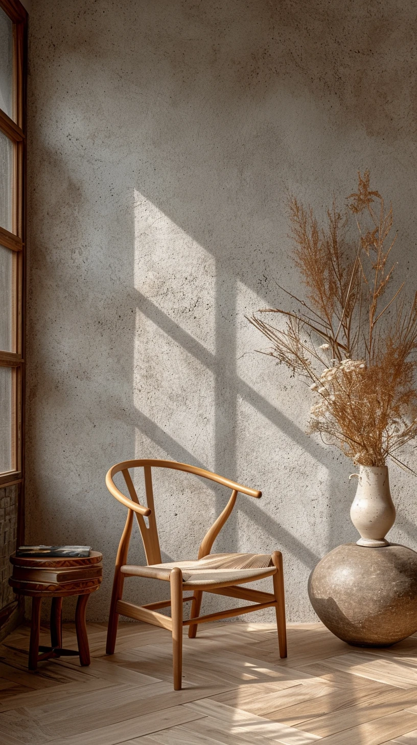 Wegner Wishbone Chair Minimalist Studio Photography