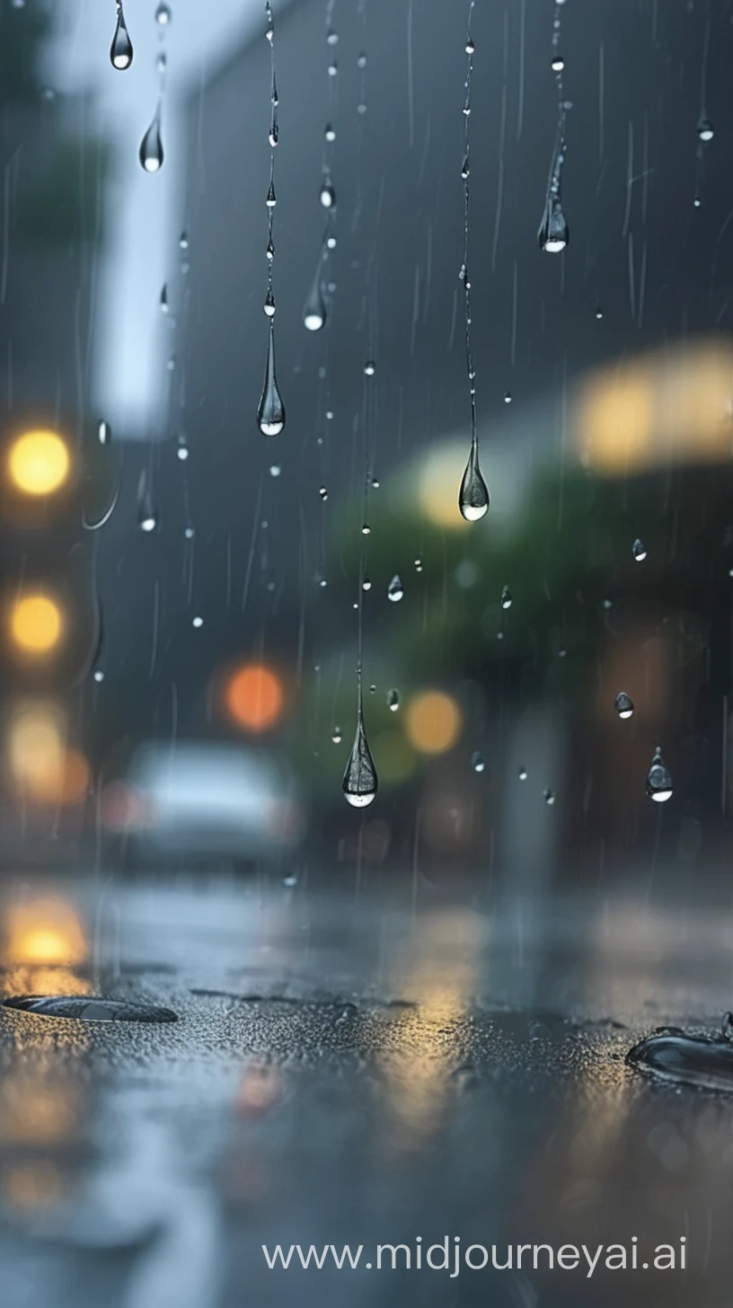 Raindrops Melancholy Abstract