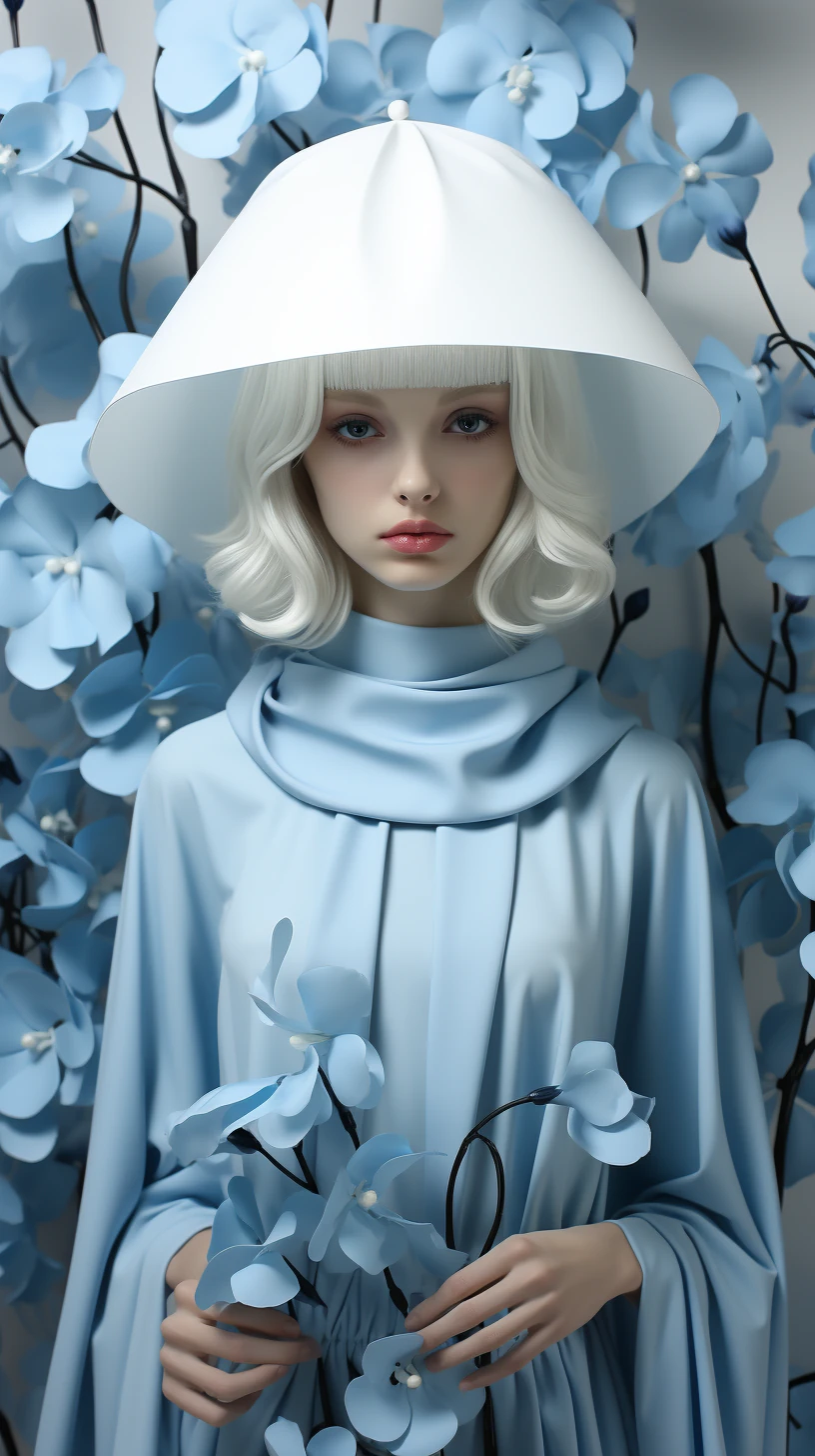 Mysterious Spy Blue Camouflage Face