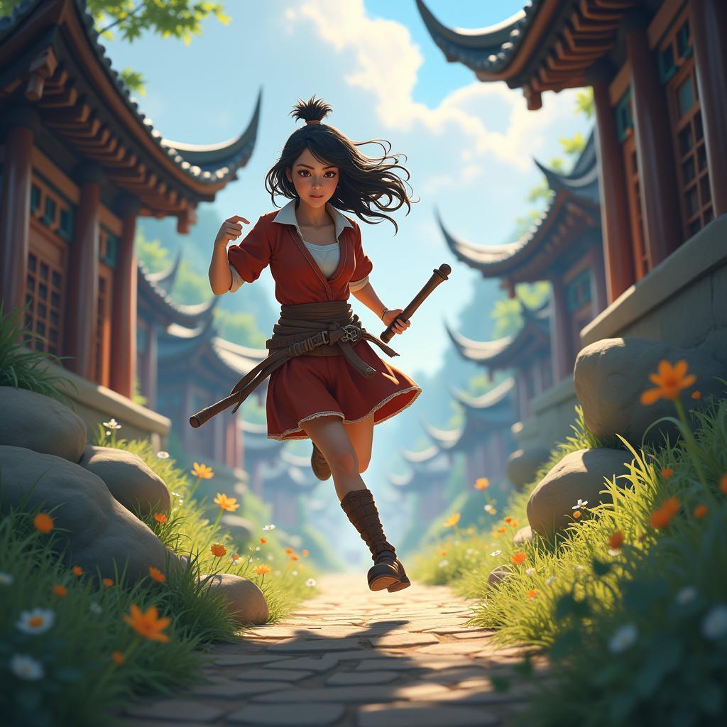 Ghibli Styled RPG Platformer Trailer Art