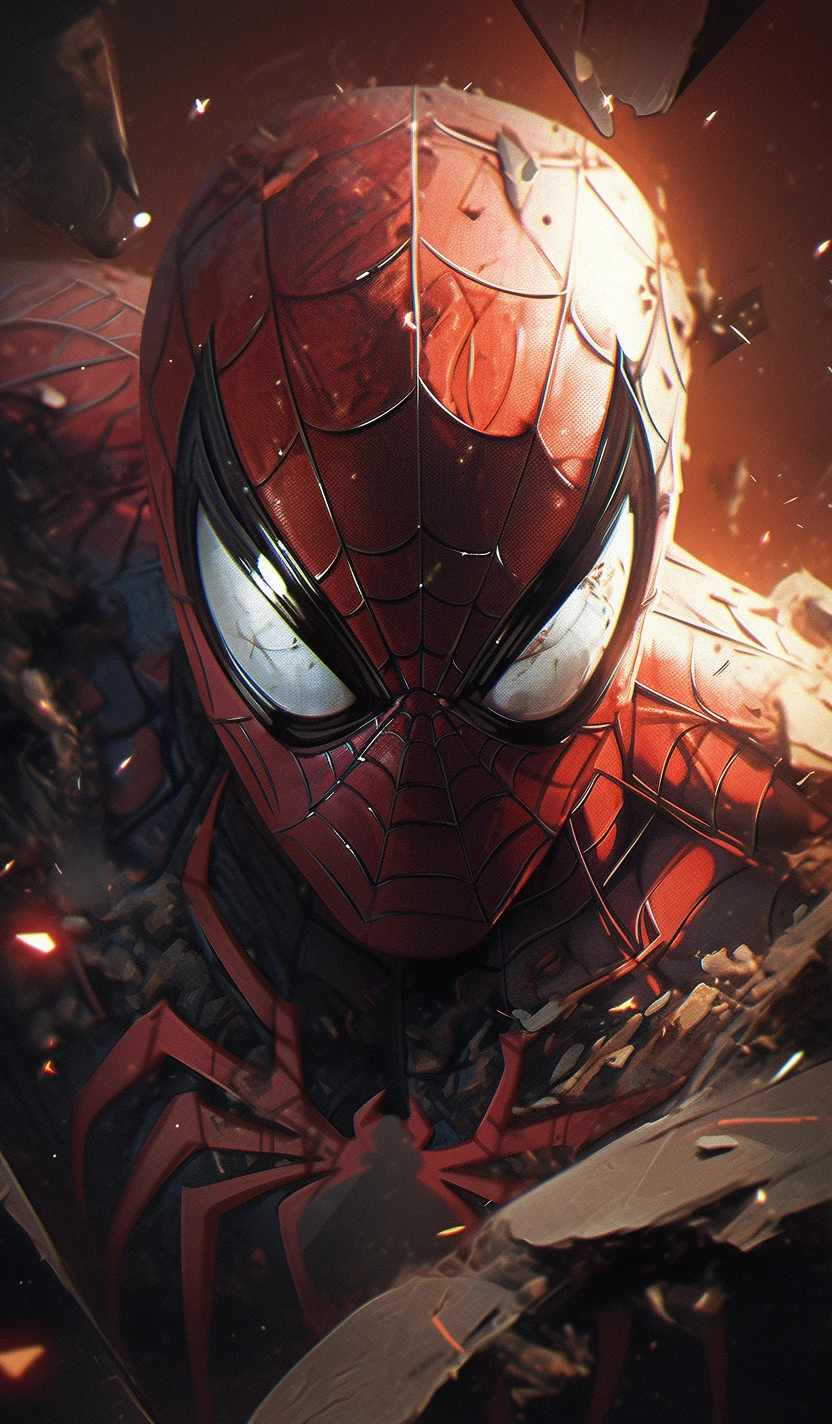 Spider Man Dynamic Action Scene