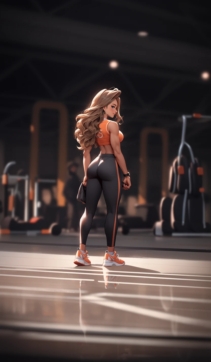 Fitness Trainer Girl Full Body