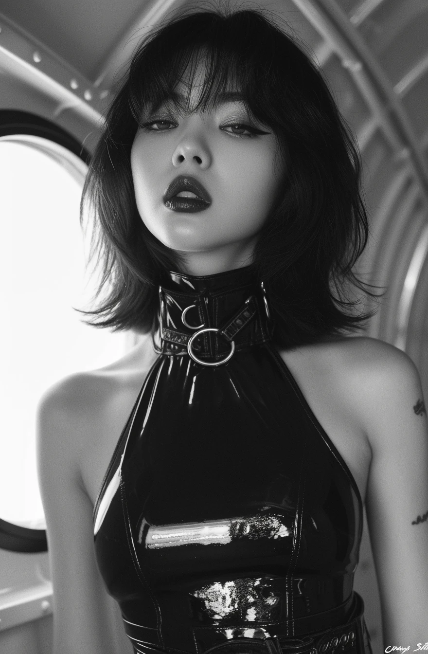 Fashion Vintage Latex Outfit