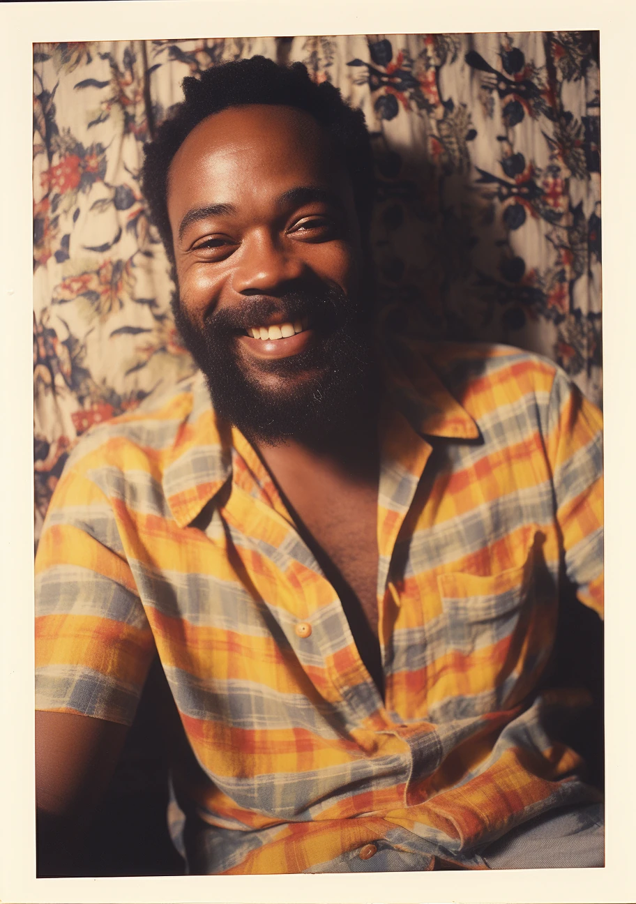 Man Polaroid Portrait Vintage