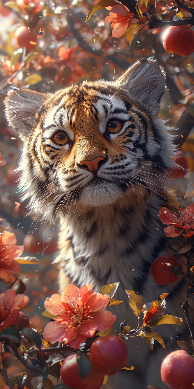 Tiger Pokemon Apple Tree Art