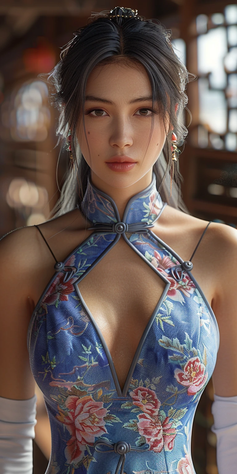 Chinese Woman Cheongsam Portrait
