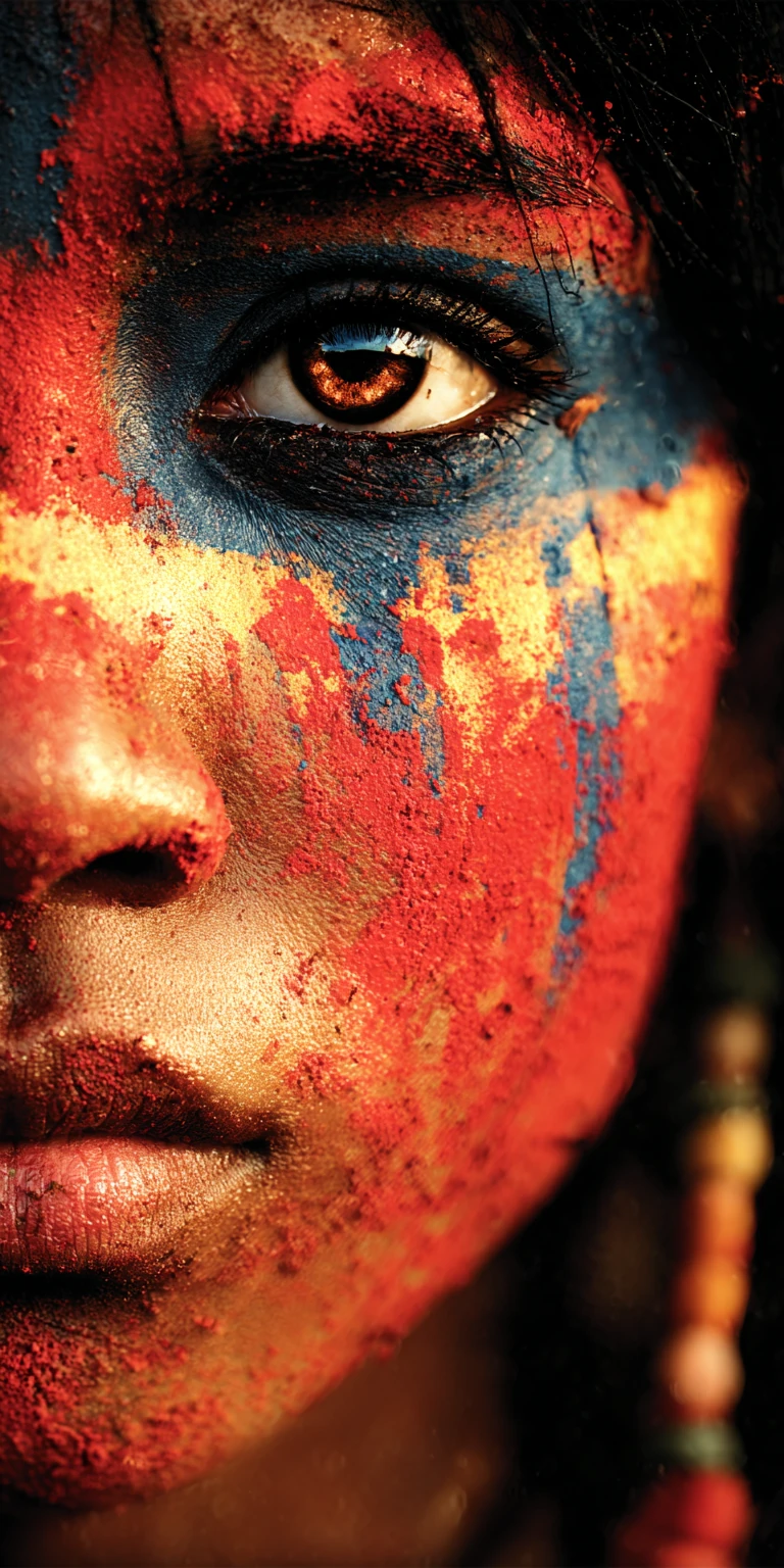 Hyperrealistic Beauty Editorial Close-up Portrait