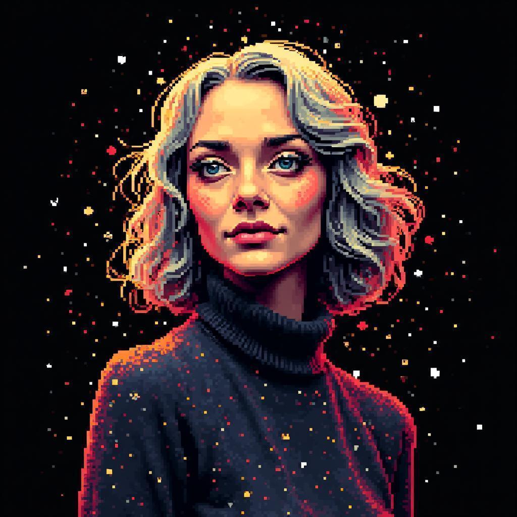 Gertrude Abercrombie as Pixel Graffiti Portrait