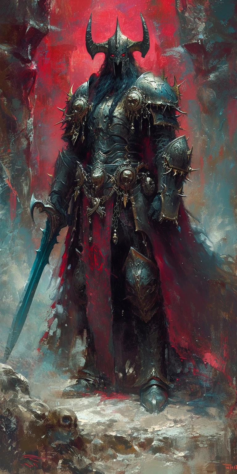 Viking Warrior Swords Dark Bronze Red