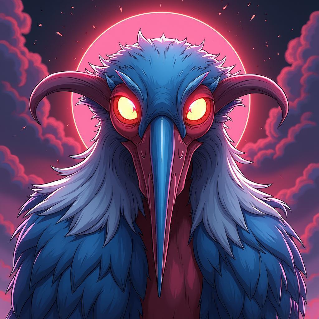 Ibis Headed Thoth in Vibrant Anime