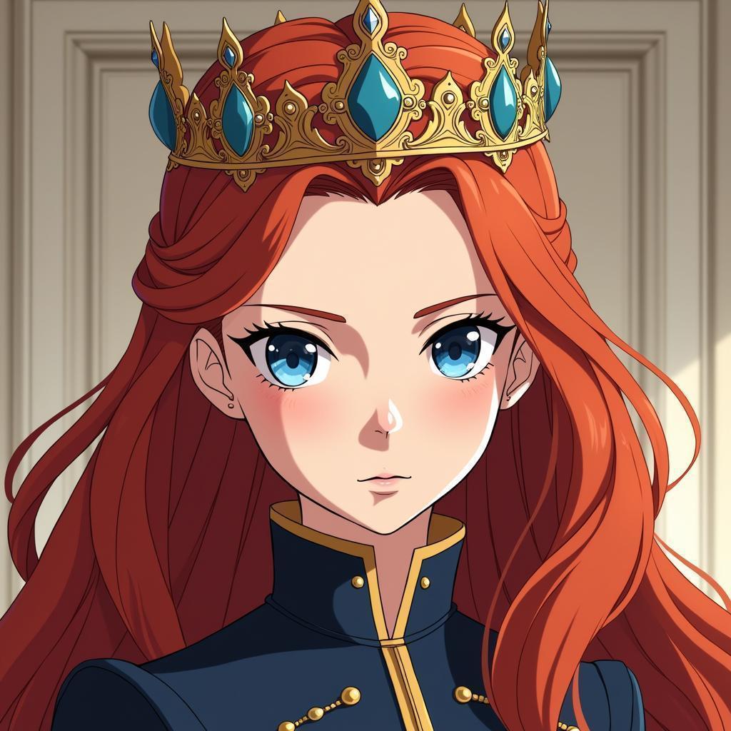 Sansa Stark Crowned in Vibrant Anime Style