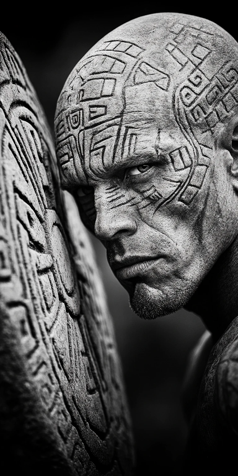 Alien Cyborg Symmetrical Detailed Face