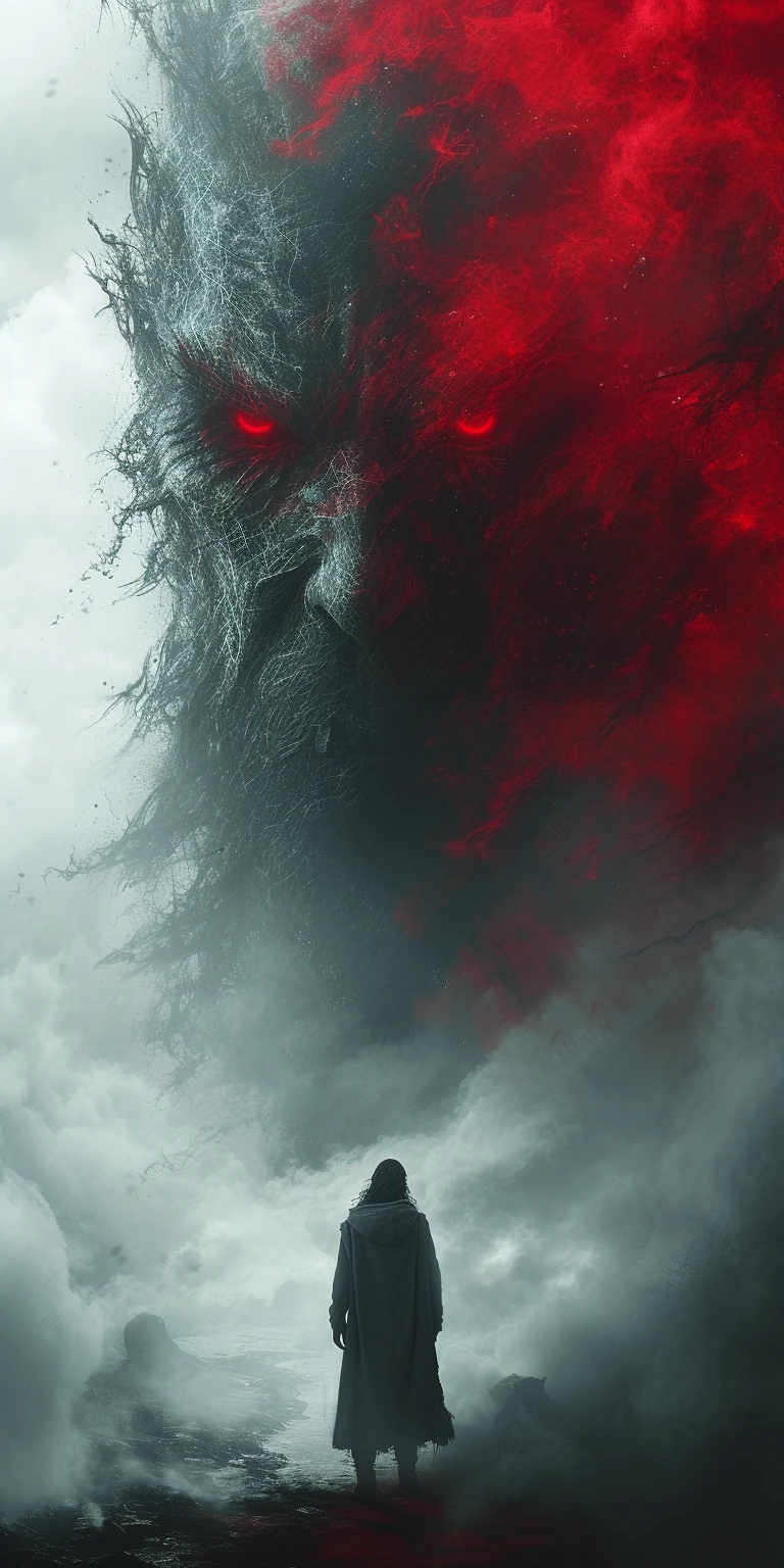 Evil Demon Red Eyes Dragon Art