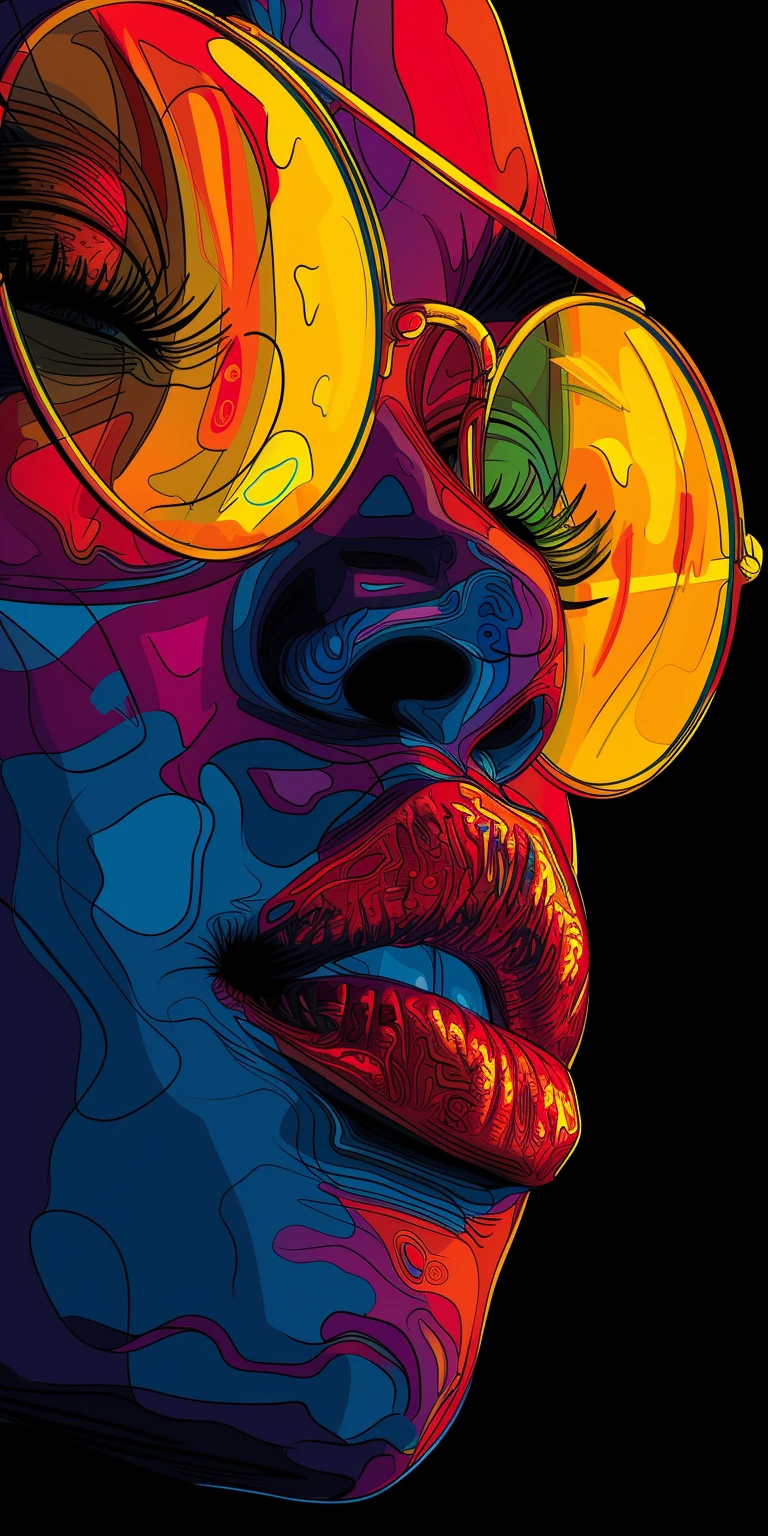 African Women Modern Portrait Colorful